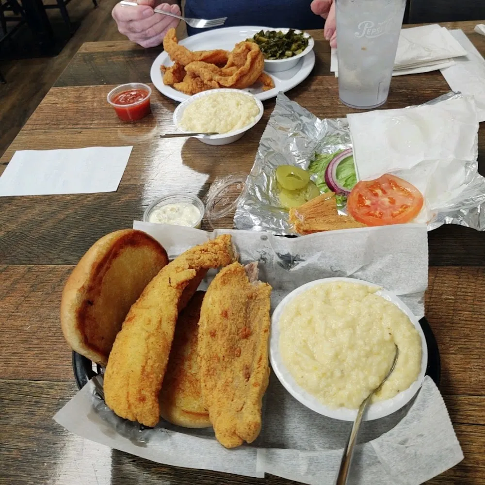 Fried Snapper Sandwich